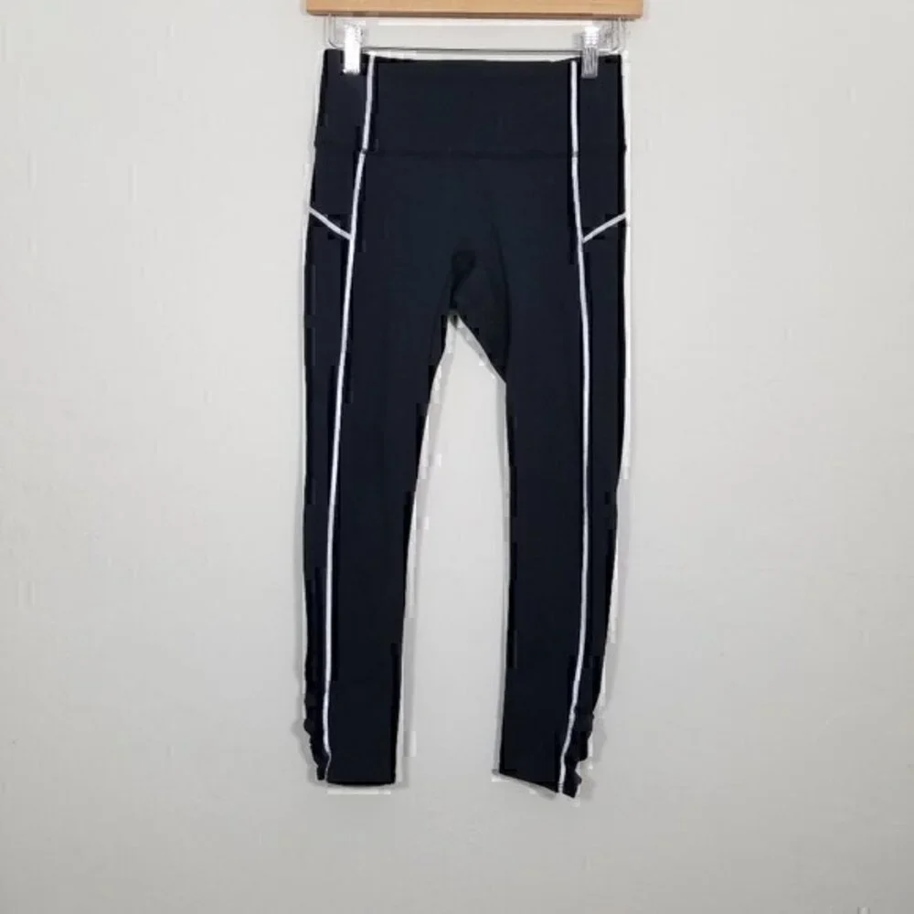 Free People Running Reflective Leggings Black